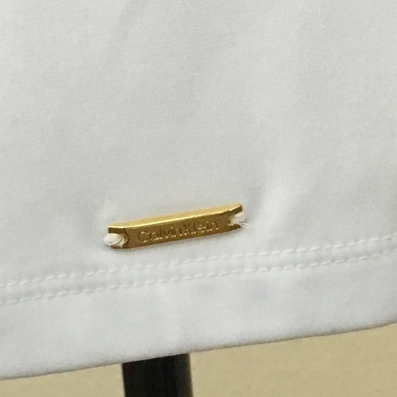 Calvin Klein NWOT White Knot Sleeveless Top Large - Picture 6 of 7